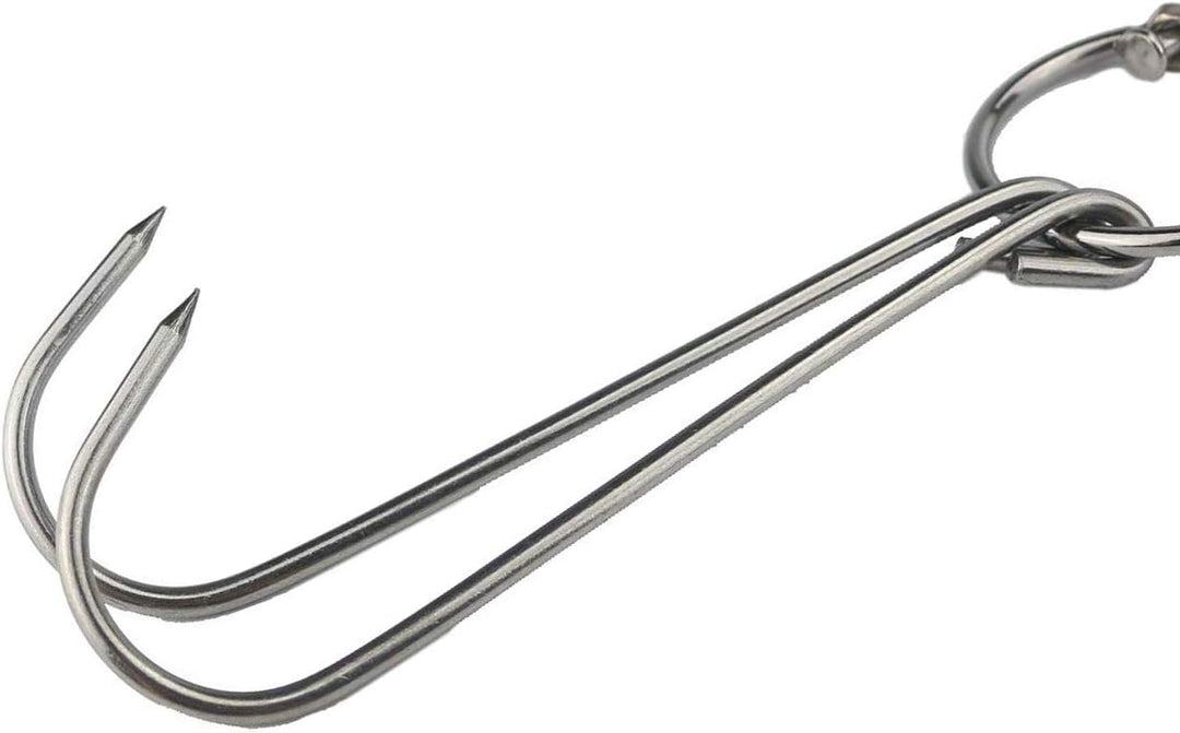 TIHOOD Doppel-Fleischhaken aus Edelstahl, 23,9 cm, 6 Stück 6 Packungen, 6 Packungen