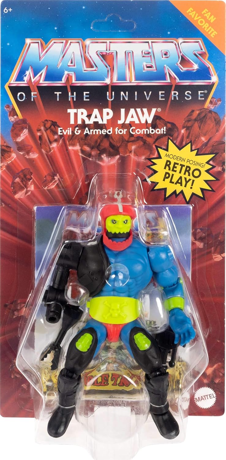 Masters of the Universe Origins-Actionfigur Trap Jaw-Sammelfigur, ca. 14 cm grosses beliebtes MOTU B