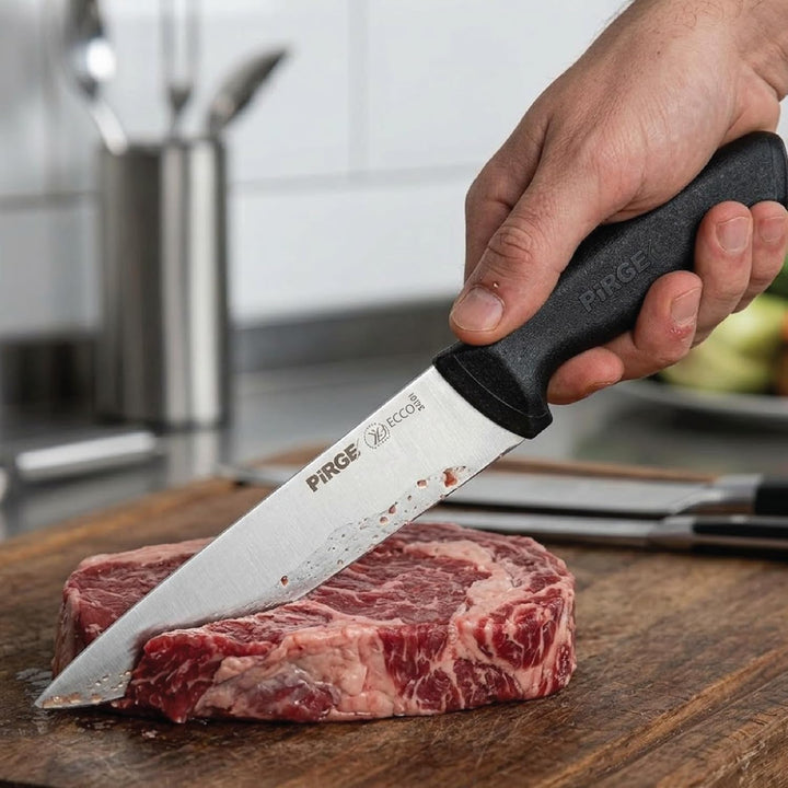 Pirge Ecco Metzgermesser 16,5 cm Schwarz Schlachtermesser - Fleischermesser - Stechmesser - Exzellen