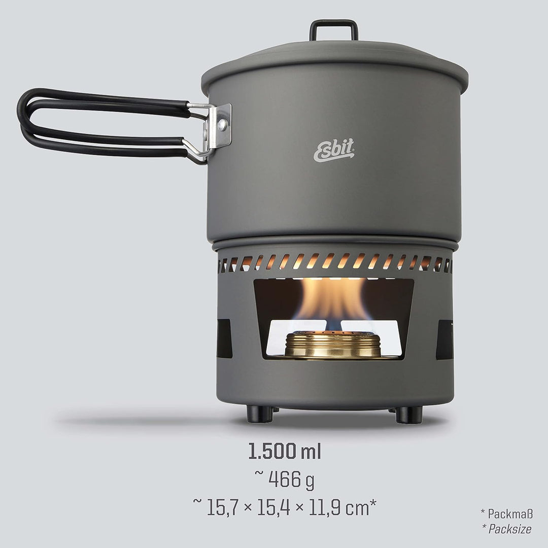 Esbit Spirituskochset Hartanodisiertes Aluminium, Hartanodisiertes Aluminium