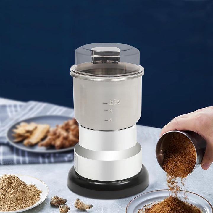 300W Elektrische Getreidemühle aus Edelstahl mit Kupfer-Motor, Multifunktionale Gewürzmühle mit Tran