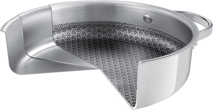 Tescoma Tiefe Bratpfanne SteelCRAFT mit Deckel ø 28 cm, 2 Griffe