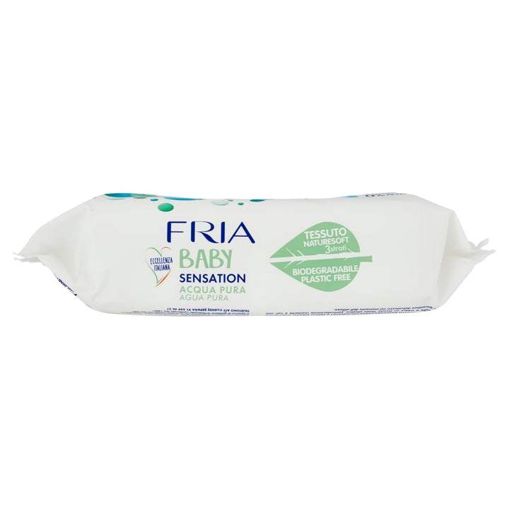 Fria Baby Sensation Reines Wasser Windelwechseltücher, Formel mit 98% gereinigtem Wasser mit Reinigu