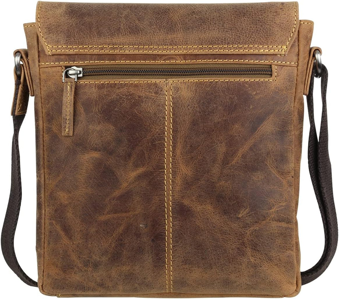 Greenburry Vintage Umhängetasche Leder 22 cm