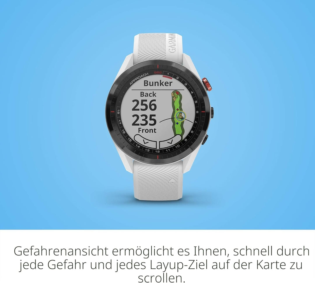 Garmin Approach S62 Smartwatch Golf White Weiss/opulenter Garten Nur ansehen, Weiss/opulenter Garten