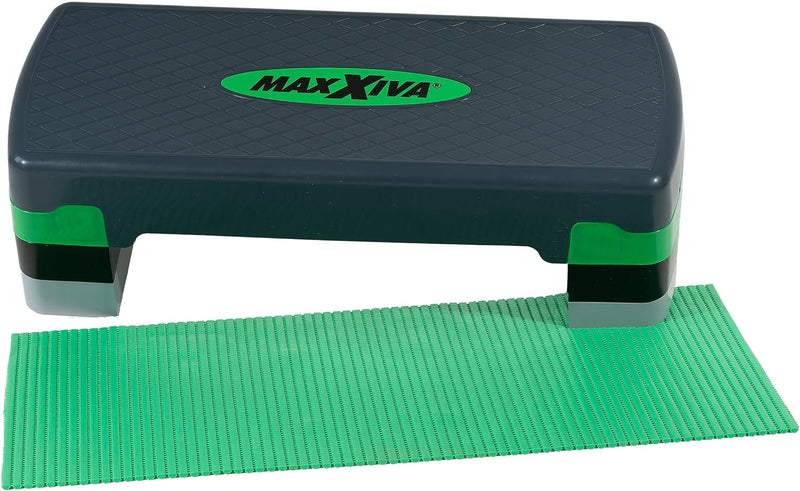 MAXXIVA® Stepper Aerobic-Fitness-Steppbrett mit Antirutsch-Matte 67 x 27 x 10/15/20 cm höhenverstell