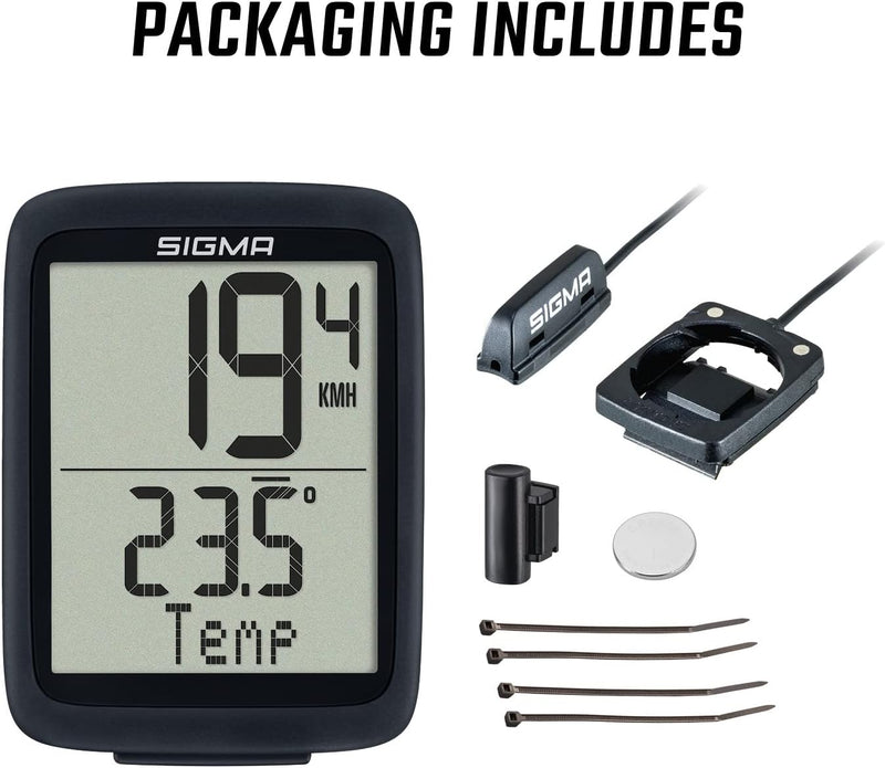 Sigma Bc 10.0 Wr Fahrradcomputer Black/White Einheitsgrösse Single, Single