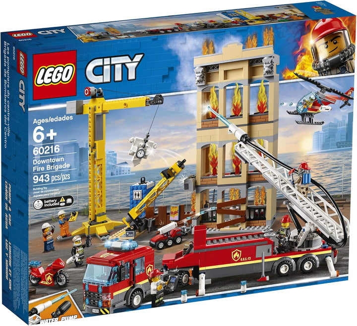 LEGO City Feuerwehr in der Stadt 60216 (943 Teile) mit Licht & Sound - 2019