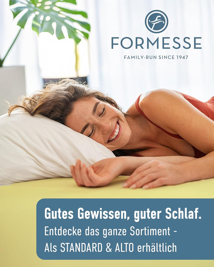 Formesse Boxspring Topper Spannbettlaken Bella Gracia La Piccola Weiss, 180x200 cm