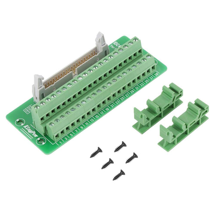 IDC40P 40Pin Steckerleiste Breakout Board Terminal Block Stecker PLC Schnittstelle mit Halterung Gee