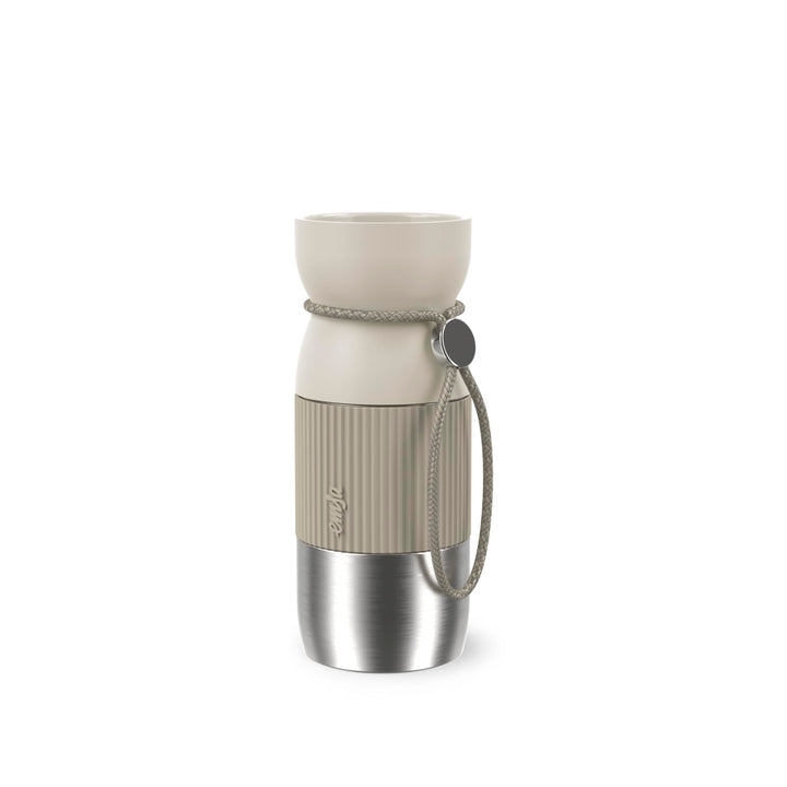 EMSA beYou Cup Mug, Isolier-Trinkbecher, aromatischer Trinkgenuss Hellgrau, Hellgrau