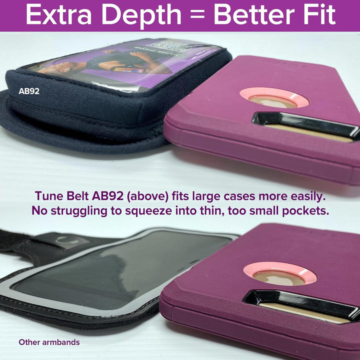 Tune Belt AB92 Sport Armband schwarz, schwarz