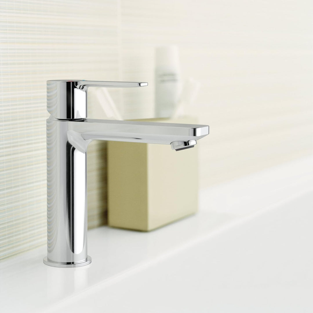 GROHE Lineare - Waschtischarmatur (wassersparend, S-Size, mit Zugstange), chrom, 32114001 Chrom S-Si