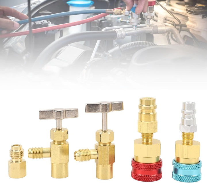 Kikumi R1234YF Schnellkoppler Kit Selbstversiegelung Kann mit Hohem Niederdruck 1234yf Bis R134A -Ad