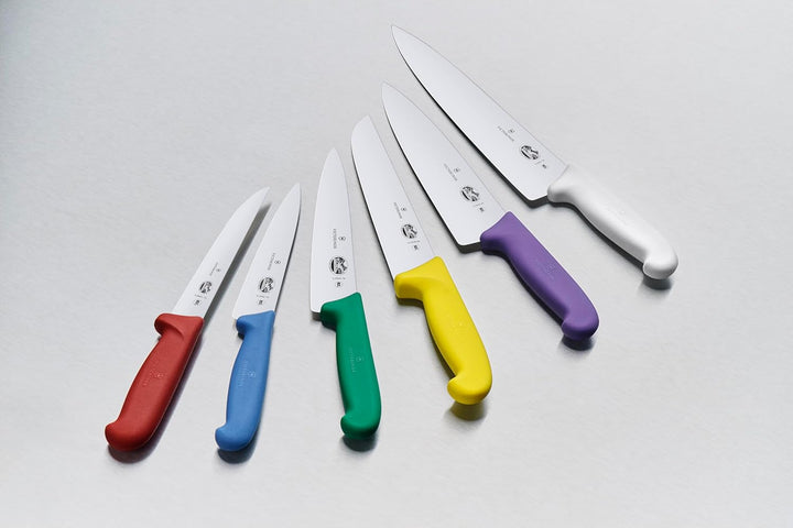 Victorinox Fibrox Ausbeinmesser, Scharfes Küchenmesser für Fleisch und Geflügel, 15 cm, Gerade Kling