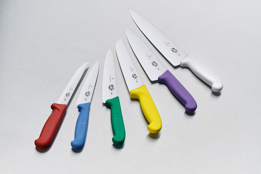 Victorinox Fibrox Kochmesser, Breites Universalmesser für Obst und Gemüse, 15 cm, Gerade Klinge, Sch