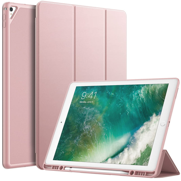 JETech Hülle für iPad Pro 12,9 Zoll (Modell 2015/2017, 1./2. Generation) mit Stifthalter, Dünne Tabl