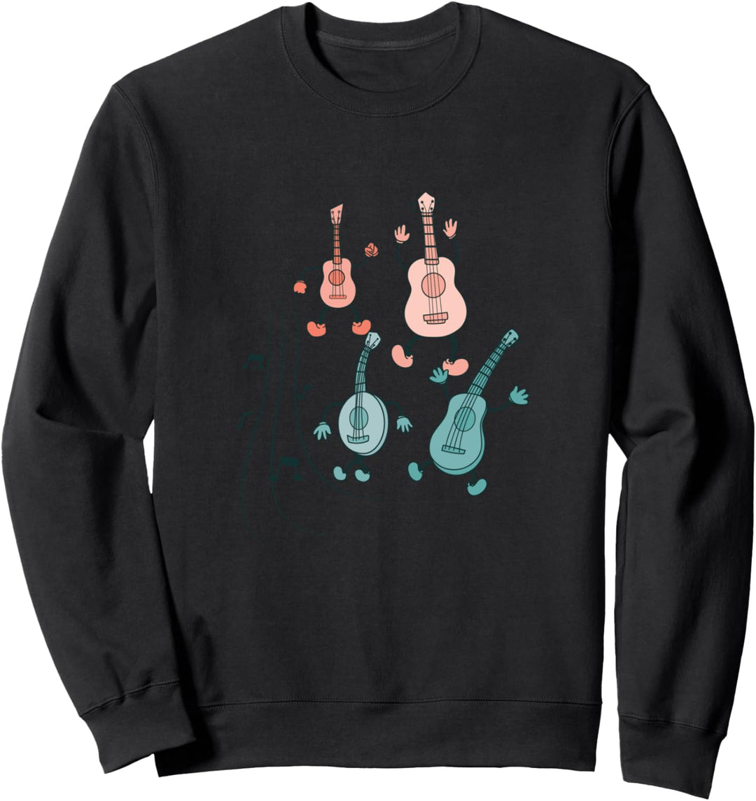 Ukulele Kader Musiker Musikinstrumente Gitarre Sweatshirt