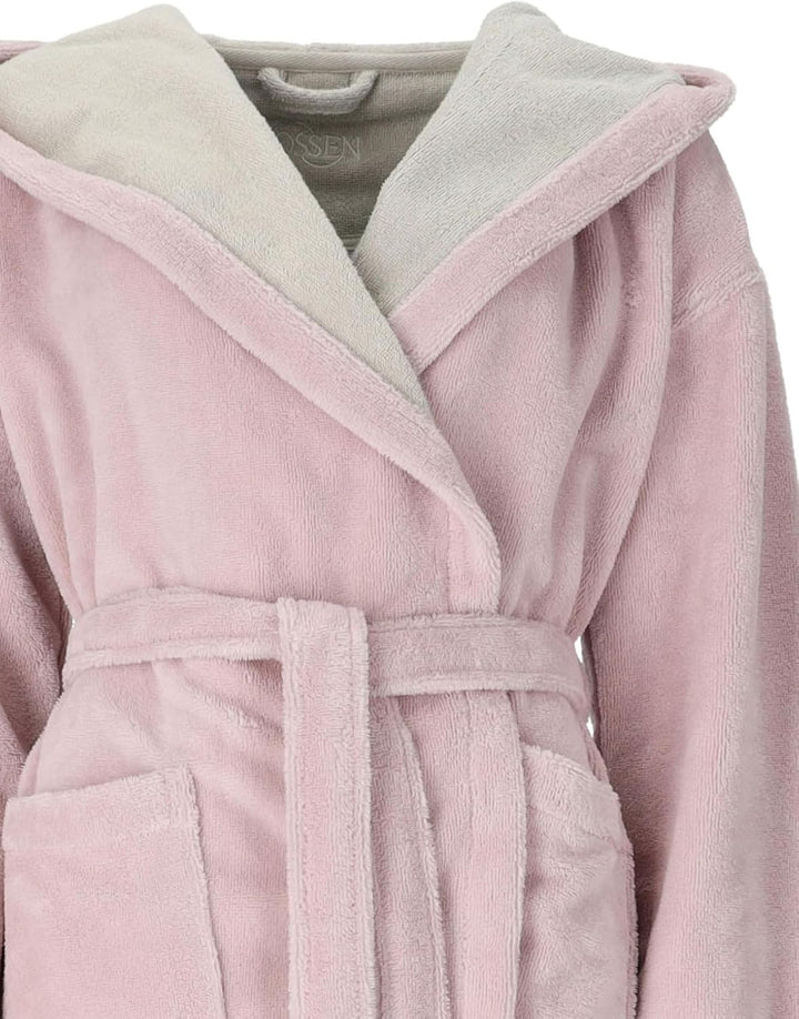 Vossen Damen Bademantel Palermo, Einfarbig M sea lavender/ivory - 0005, M sea lavender/ivory - 0005