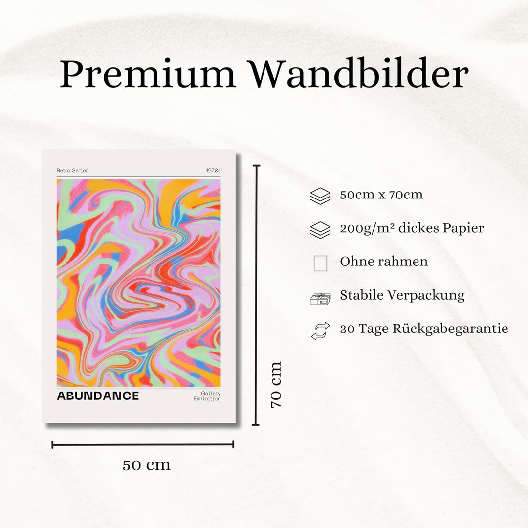 ZoeyAustin® Poster Set – 3x Wandbilder 50x70 | Bilder, Poster & Kunstdrucke für Wanddeko Wohnzimmer
