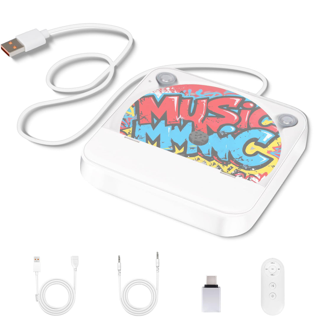Externer CD Player für Auto mit USB/AUX Anschluss, Plug & Play | Stossfestes Design | Breites Anwend