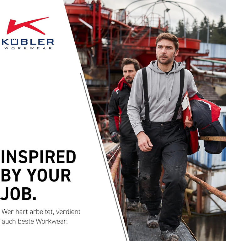 KÜBLER Workwear KÜBLER WEATHER Softshelljacke schwarz, Grösse M, Unisex-Arbeitsjacke aus Mischgewebe