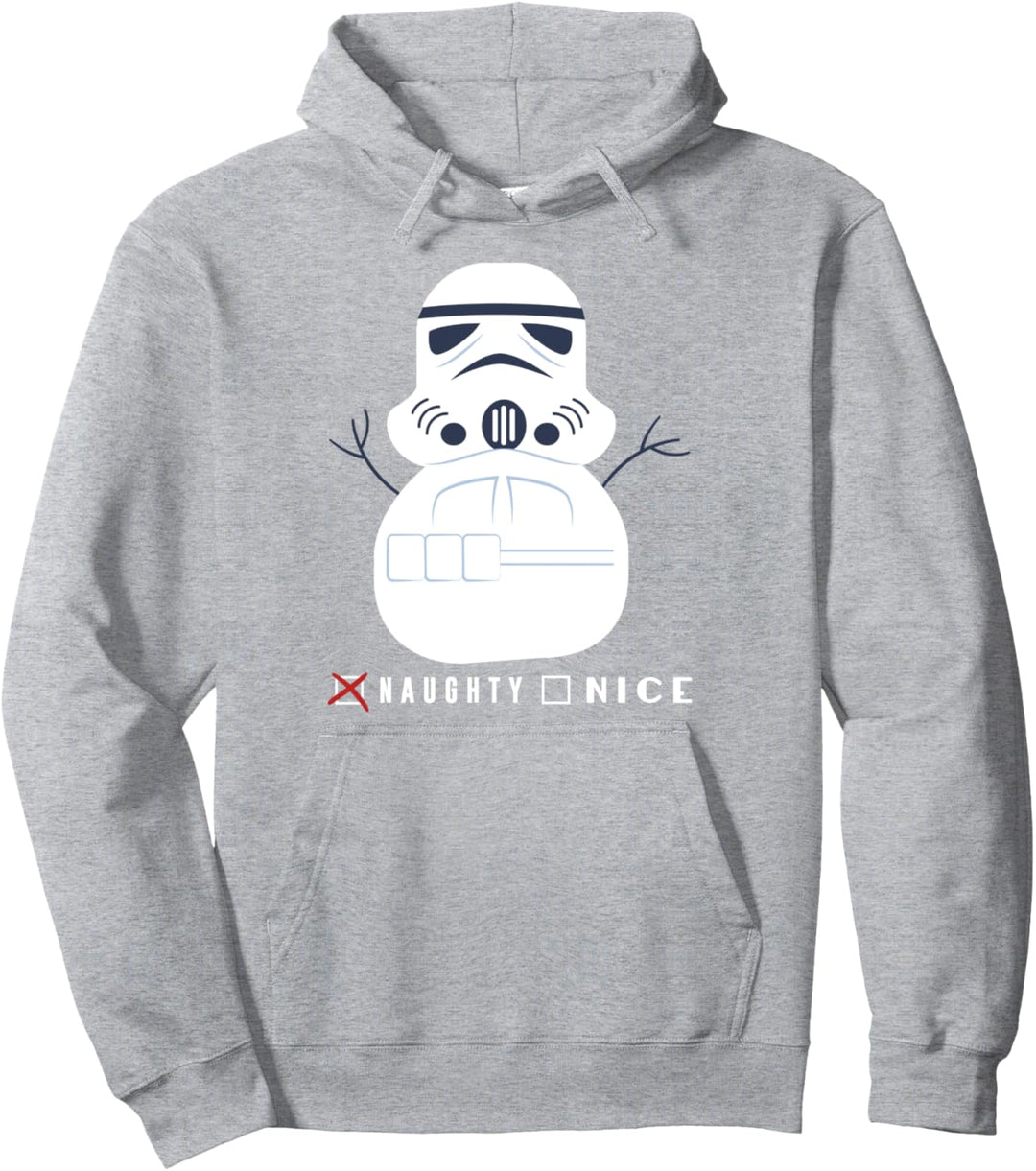 Star Wars Storm Trooper Naughty Snowman Christmas Pullover Hoodie