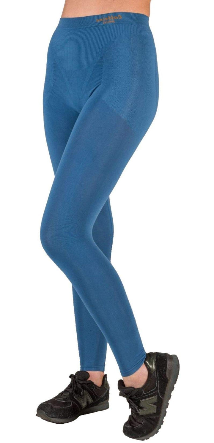 CzSalus Elegante, schlankmachende Lange Hose, Leggings mit Push-Up-Effekt mit Koffein XS Jeans, XS J