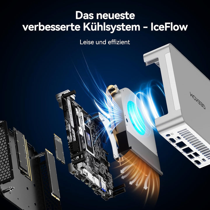 GEEKOM XT1 Mega AI Mini PC,14th Intel Ultra U9-185H Processor (16C/22T,up to 5.1 GHz),32G DDR5 2T SS