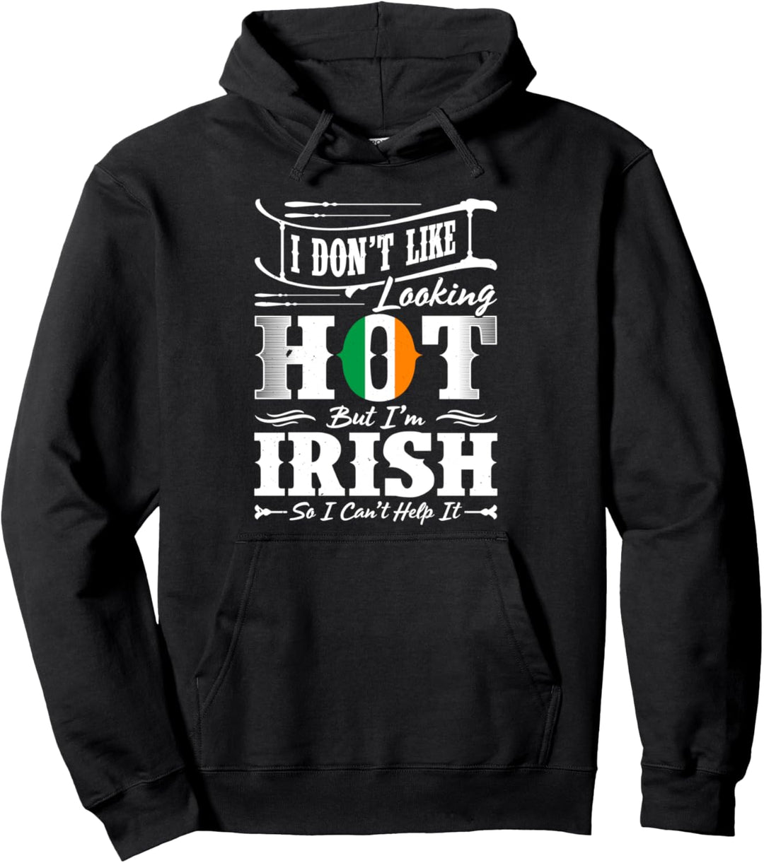 Irland Irish Roots Irish Heritage Proud Irish Flag Funny Pullover Hoodie