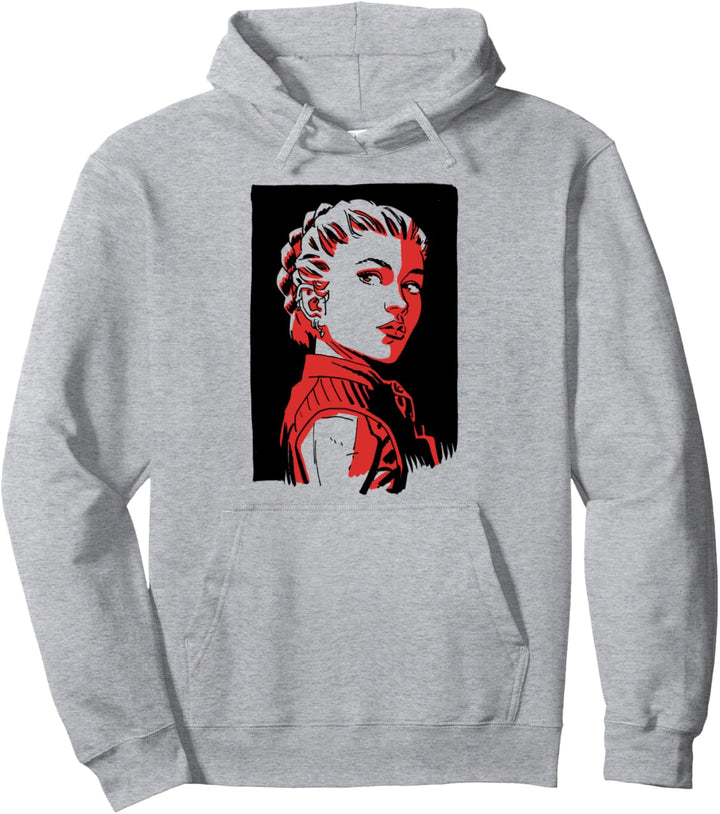 Marvel Black Widow Yelena Dramatic Portrait Pullover Hoodie