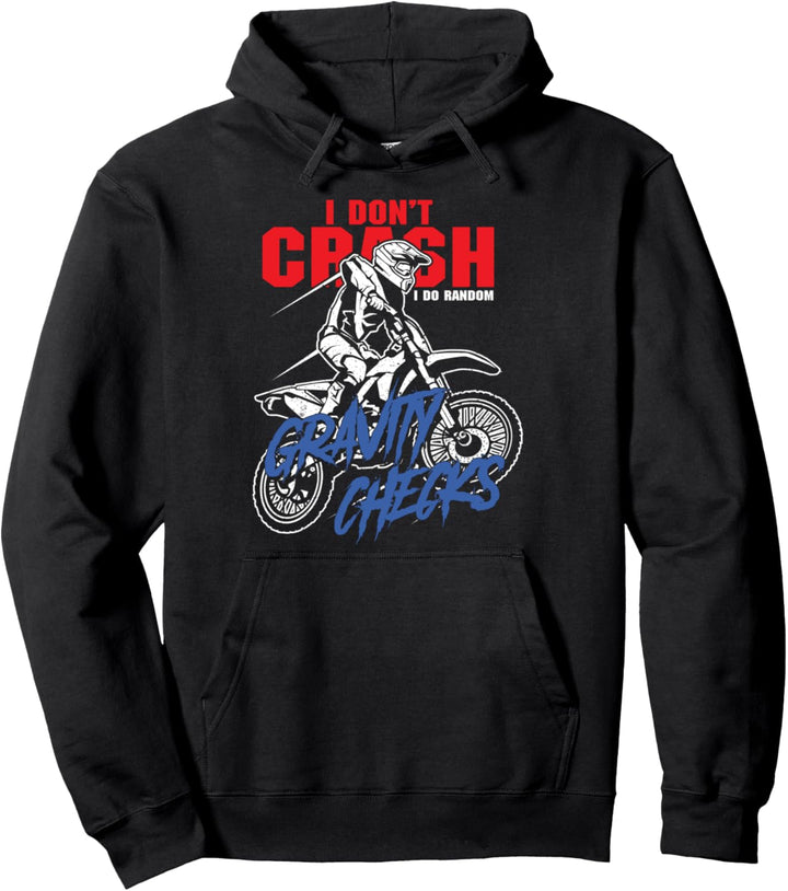 Ich Stürze Nicht Mache Schwerkraftkontrollen Motorrad Fahrer Pullover Hoodie