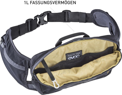 EVOC HIP Pouch 1 Hüfttasche Bauchtasche Hüftbeutel für Bike-Touren & Trails (1l Fassungsvermögen, AI