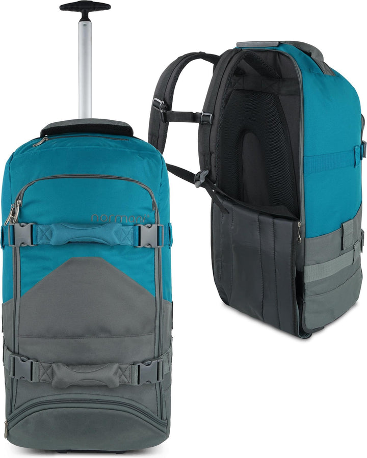 normani Reisetasche Trolley mit Rucksackfunktion 90 Liter - Backpacker mit Frontloader praktischer R
