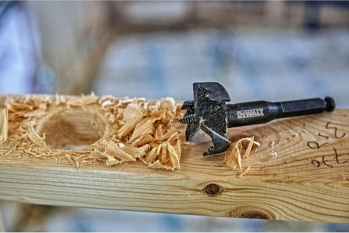 Dewalt Forstnerbohrer DT4580 (für Akku- und Kabelbohrmaschinen, für Durchbruchsbohrungen in Holz, MD