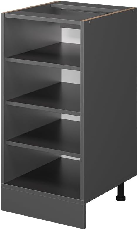 Vicco Küchenregal R-Line, Anthrazit/Anthrazit, 40 cm ohne Arbeitsplatte Anthrazit Regalunterschrank