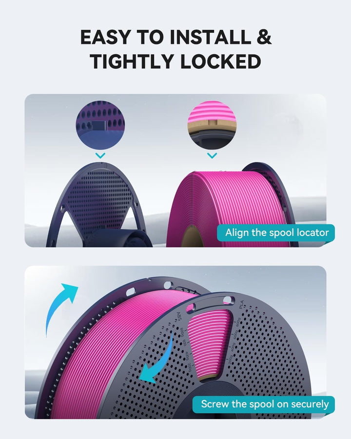 SUNLU 500G PLA Matt Filament Refill 1.75mm, 3D Drucker Filament PLA Bündel, No-Spule Matte PLA Refil