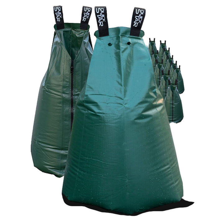 QUICK STAR 12 Stück Tree Bag 75L Baumbewässerungssack Tropfen Wasserbehälter Wassersack
