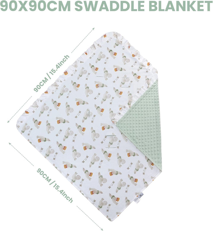 Miracle Baby Einschlagdecke babyschale Sommer für Kinderwagen | Universal 90x90cm, mit 8 Punkt Gurt