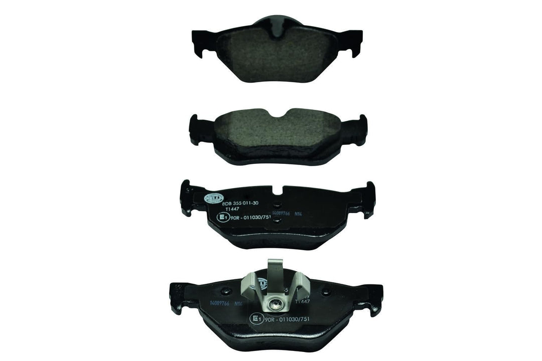 HELLA PAGID 8DB 355 011-301 Bremsbelagsatz - T1447 - Dicke/Stärke: 17.3mm - Bremssystem: Teves - für