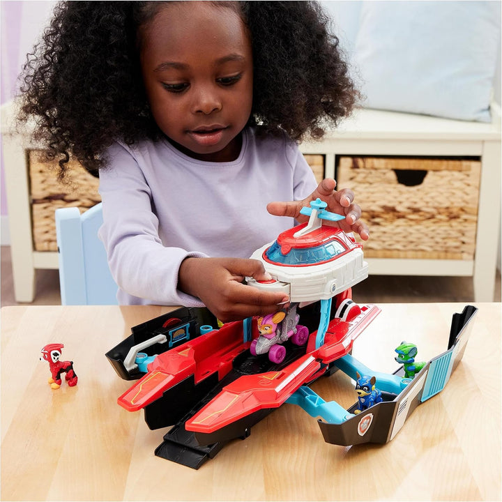 Paw Patrol: Der Mighty Kinofilm, Pup Squad Mini Marine Hauptquartier Spielset mit Skye Spielzeugauto