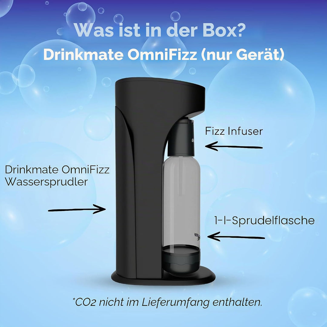 DrinkMate Sparkling Water and Soda Make 2.6 matte black 410-02-00, 410-02-00