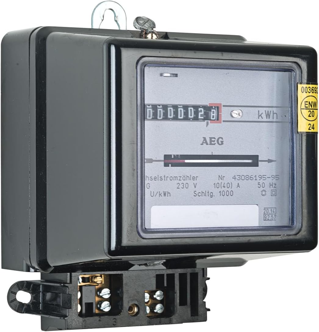 grenda-hammer® | Wechselstromzähler 230V 10(40) A geeicht für 16 Jahre und für Verrechnungszwecke zu