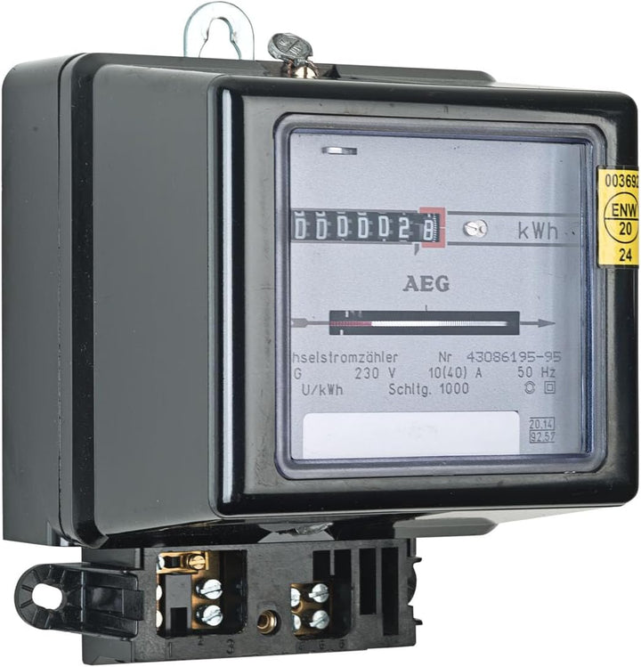 grenda-hammer® | Wechselstromzähler 230V 10(40) A geeicht für 16 Jahre und für Verrechnungszwecke zu
