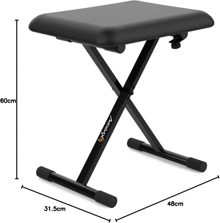 Audibax KB100B Banco Plegable para Piano Teclado