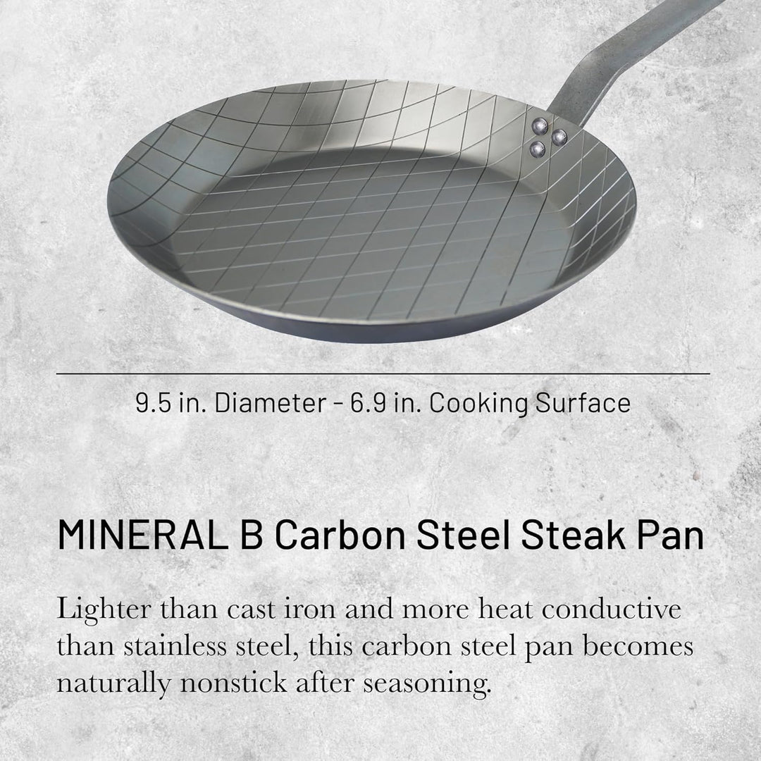 DeBuyer 5616.24 Steakpfanne, Edelstahl, silber, 24 cm, 24