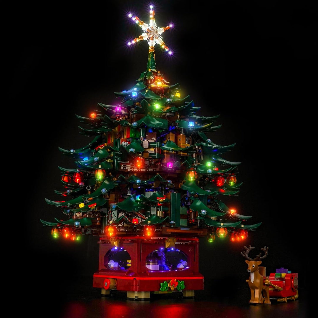 Fernbedienung Led Licht Set Kompatibel mit Lego Family Christmas Tree Decoration 41843 (Kein Modell)