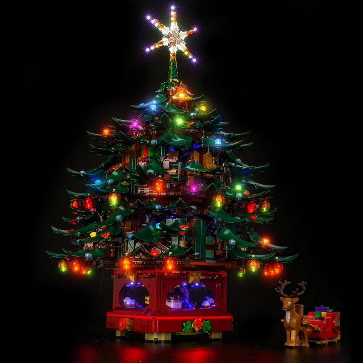 Fernbedienung Led Licht Set Kompatibel mit Lego Family Christmas Tree Decoration 41843 (Kein Modell)
