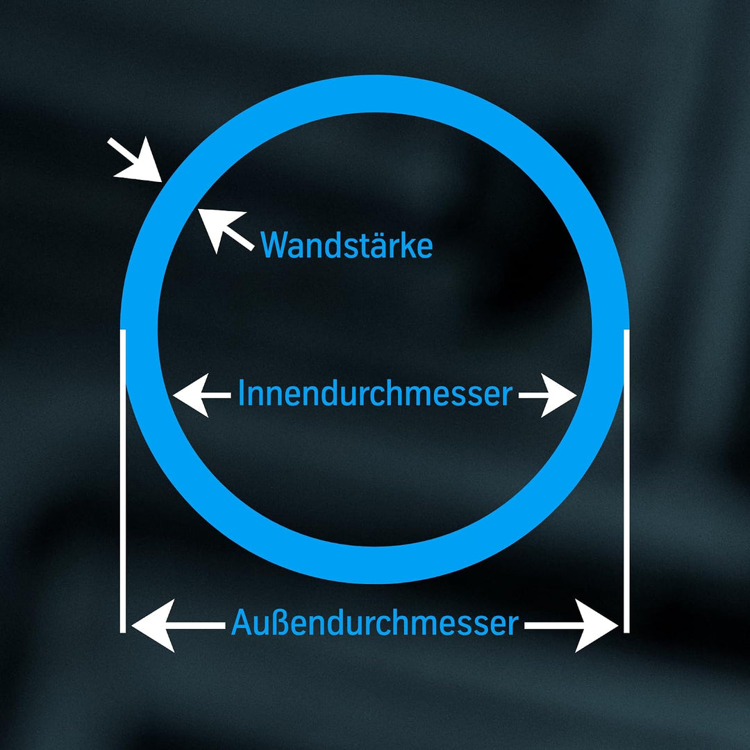 thyssenkrupp Edelstahlrohr Ø 42,4 x 2,6 mm in 1000 mm Länge | Rundrohr Edelstahl V2A geschweisst | W