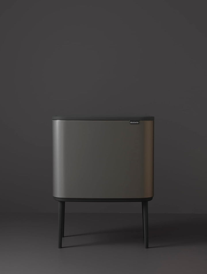 Brabantia 315787 Bo Touch Bin, 36 L Abfalleimer, Edelstahl, Platinum, 54 x 31.5 x 68 cm 1 Inneneimer